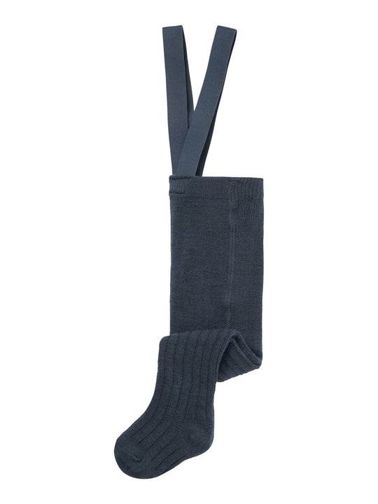 name it baby WAKMA WO/BL RIB PANTYHOSE W/SUS - Ombre Blue | Torgunns Barneklær AS