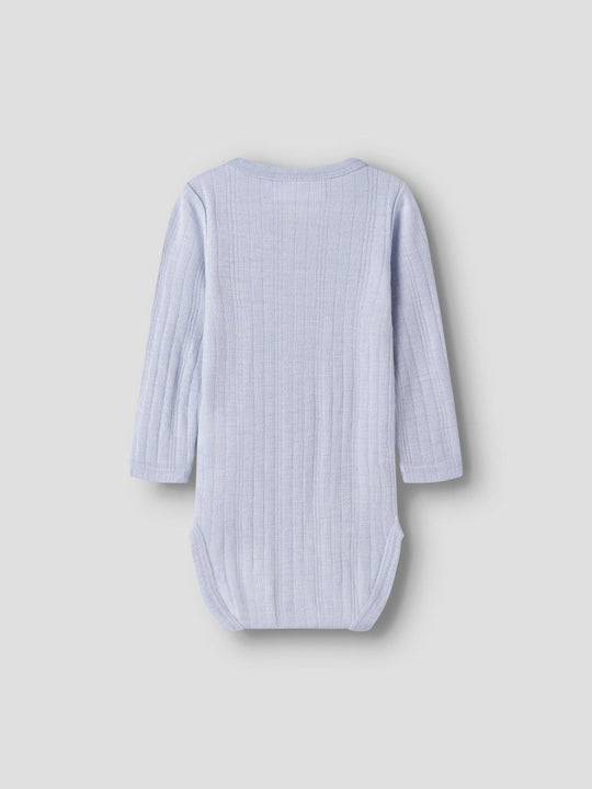 name it baby WANG ull body i merinoull – Zen Blue | Traktor | Torgunns Barneklær AS