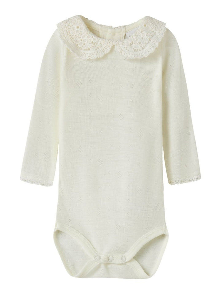 name it baby WANG Ull Body m/Krage – Snow White | Torgunns Barneklær AS