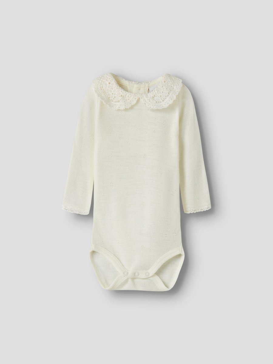 name it baby WANG Ull Body m/Krage – Snow White | Torgunns Barneklær AS