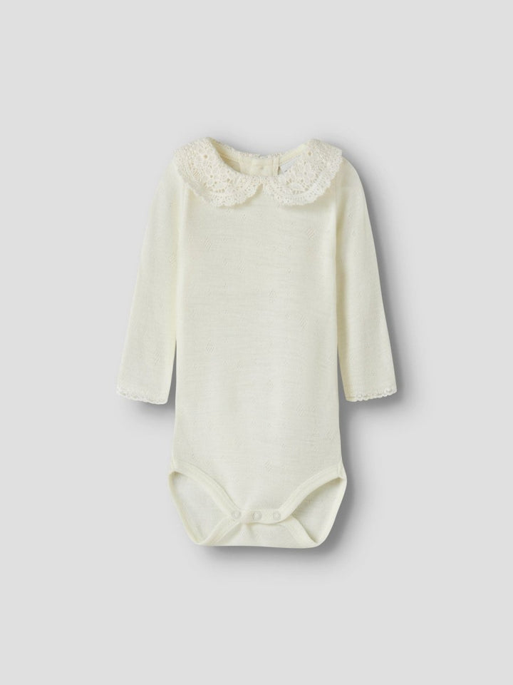 name it baby WANG Ull Body m/Krage – Snow White | Torgunns Barneklær AS