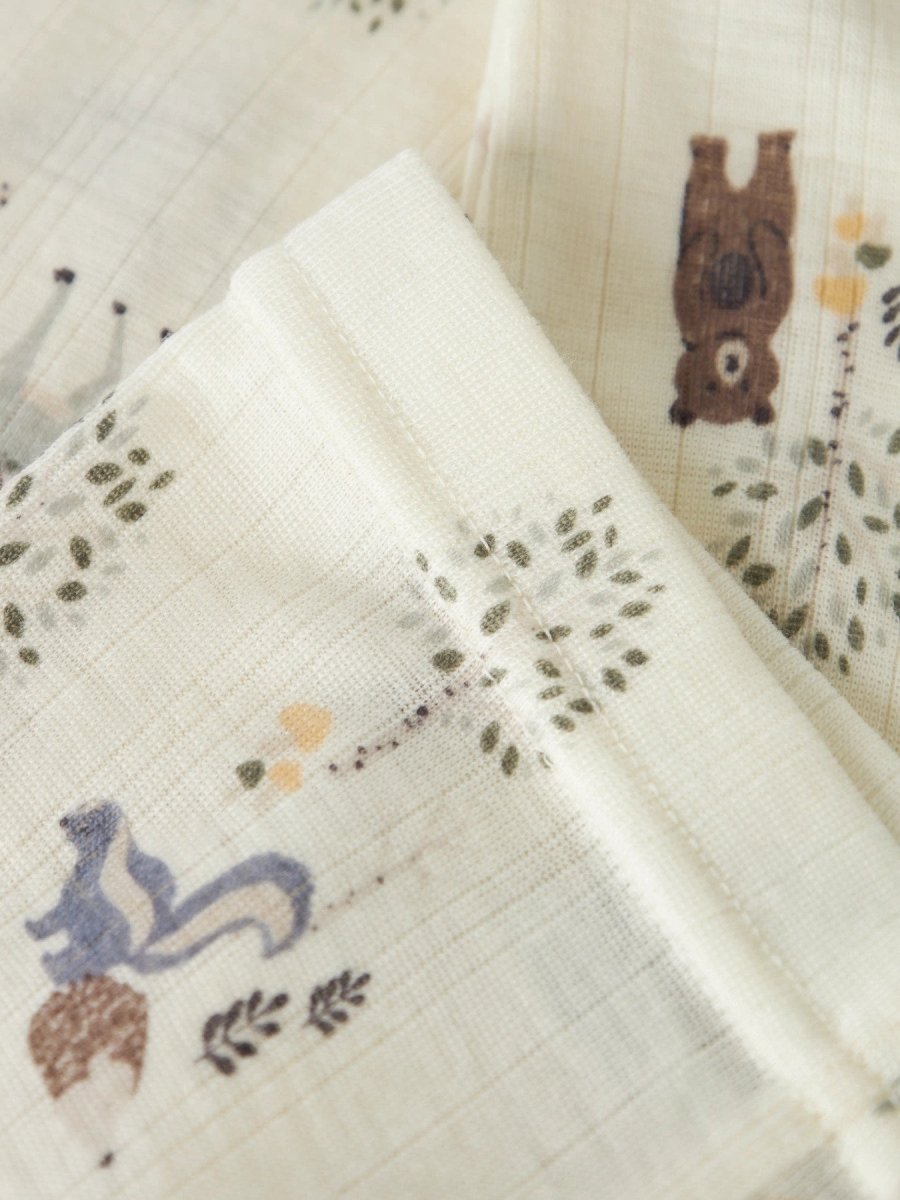name it baby WANG Ull Legging NOOS - Snow White | Forest Animal | Torgunns Barneklær AS