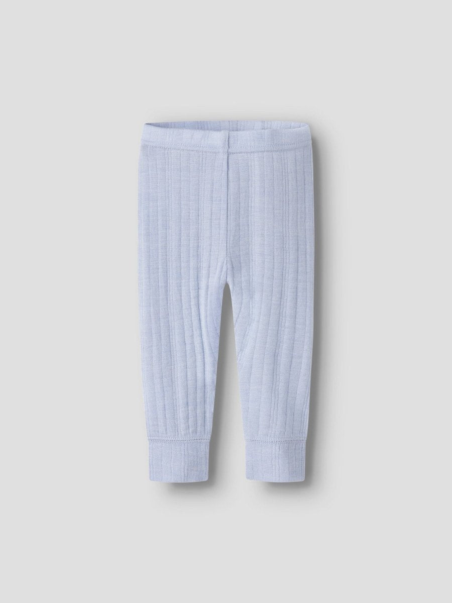 name it baby WANG ull leggings i merinoull – Zen Blue | Torgunns Barneklær AS
