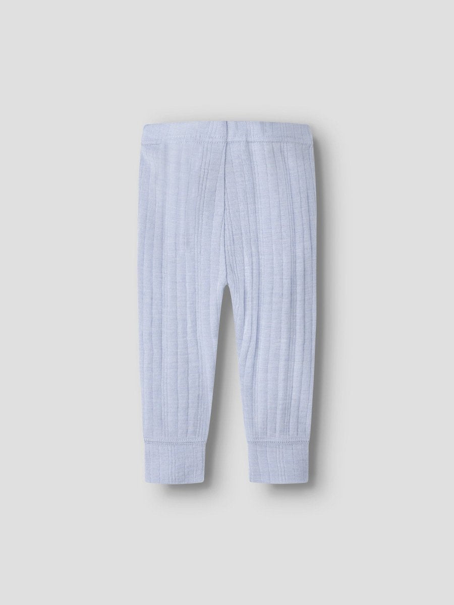 name it baby WANG ull leggings i merinoull – Zen Blue | Torgunns Barneklær AS