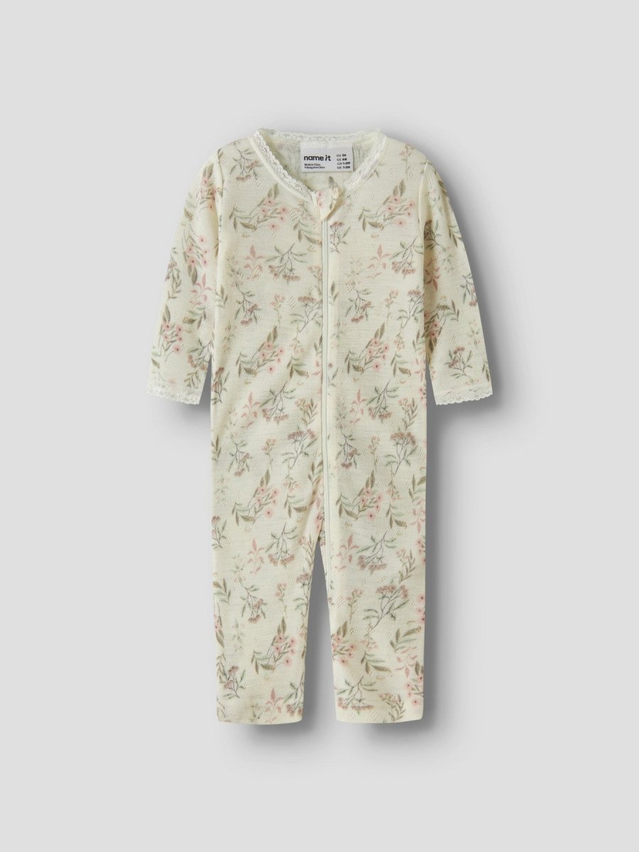 name it baby WANG Ullpysj NOOS - Snow White | Flowers &amp; Leafs | Torgunns Barneklær AS