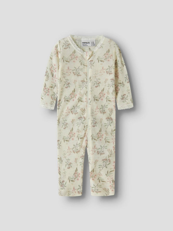 name it baby WANG Ullpysj NOOS - Snow White | Flowers &amp; Leafs | Torgunns Barneklær AS