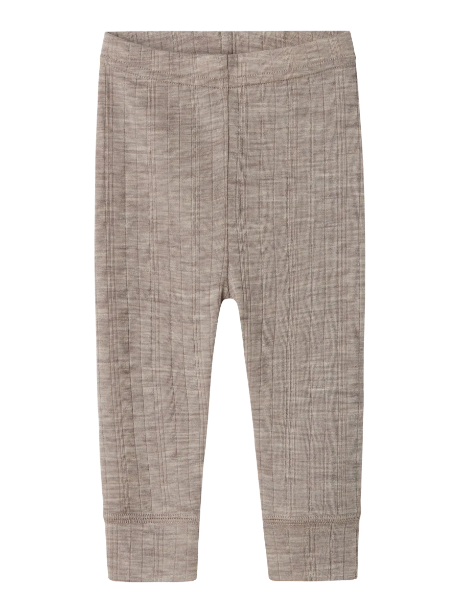 name it baby WANG WOOL NEEDLE LONGJOHN SOLID NOOS - Satellite | Torgunns Barneklær AS