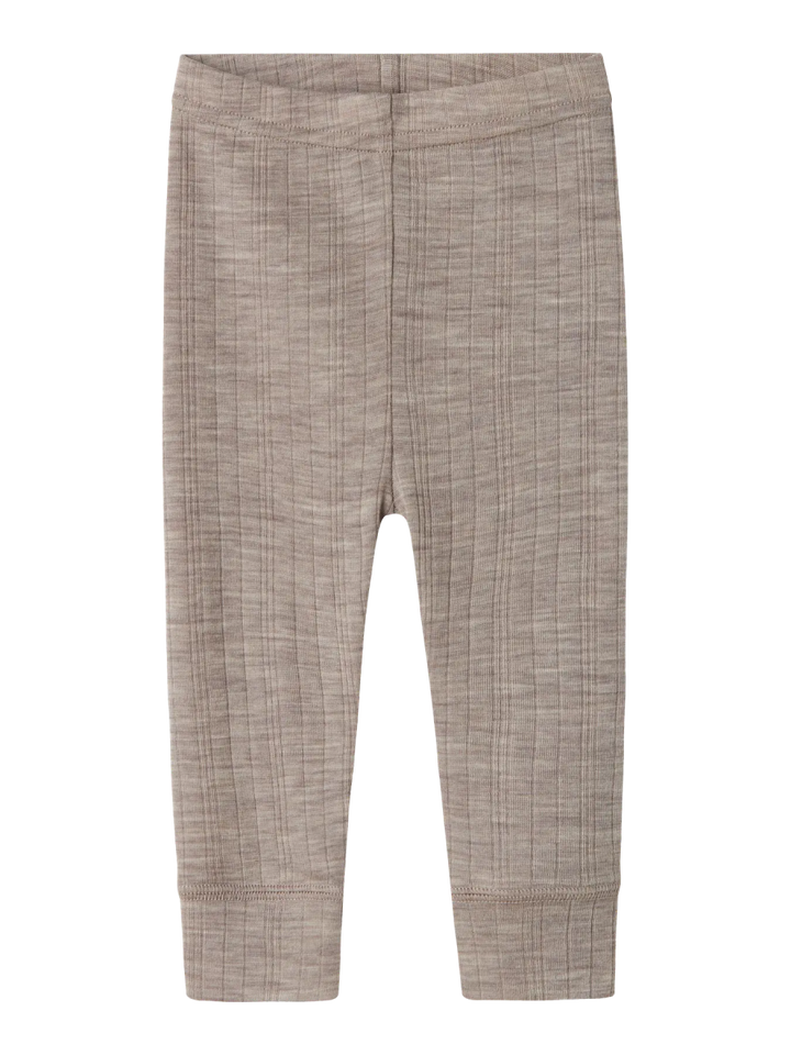 name it baby WANG WOOL NEEDLE LONGJOHN SOLID NOOS - Satellite | Torgunns Barneklær AS