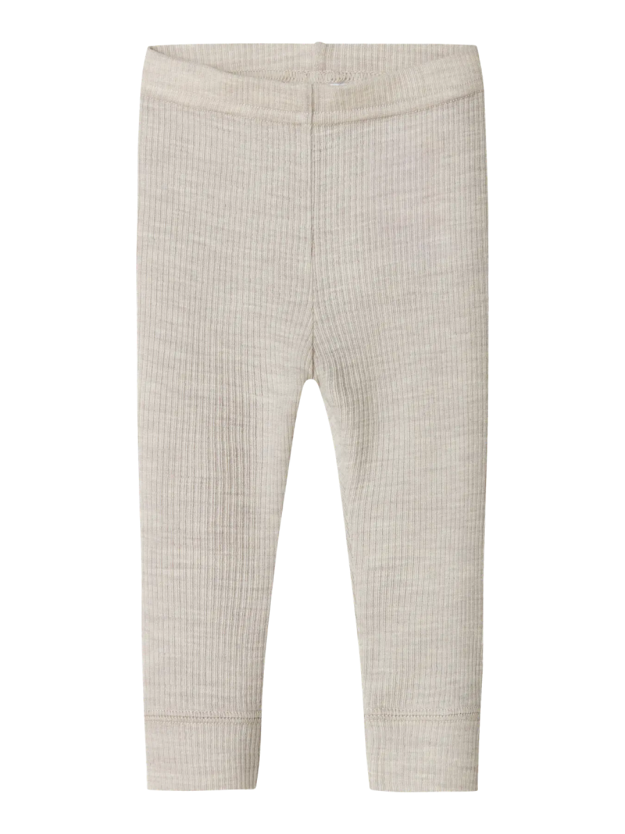name it baby WAX WOOL RIB LEGGING NOOS - Nacreous Cloud | Torgunns Barneklær AS