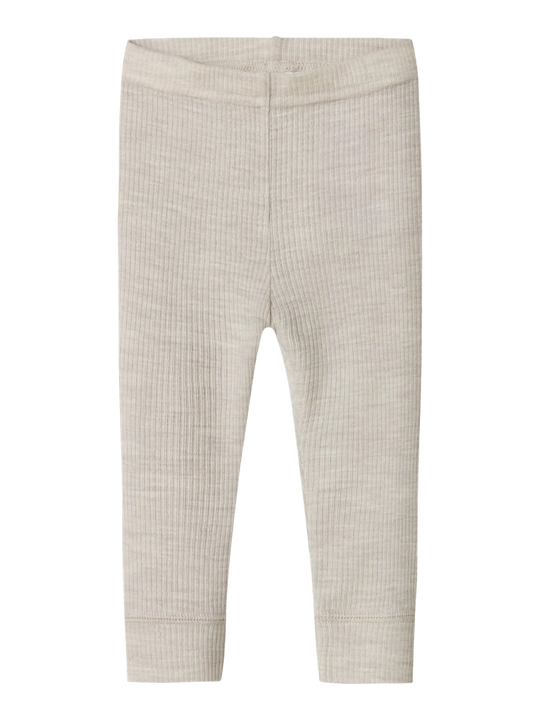 name it baby WAX WOOL RIB LEGGING NOOS - Nacreous Cloud | Torgunns Barneklær AS