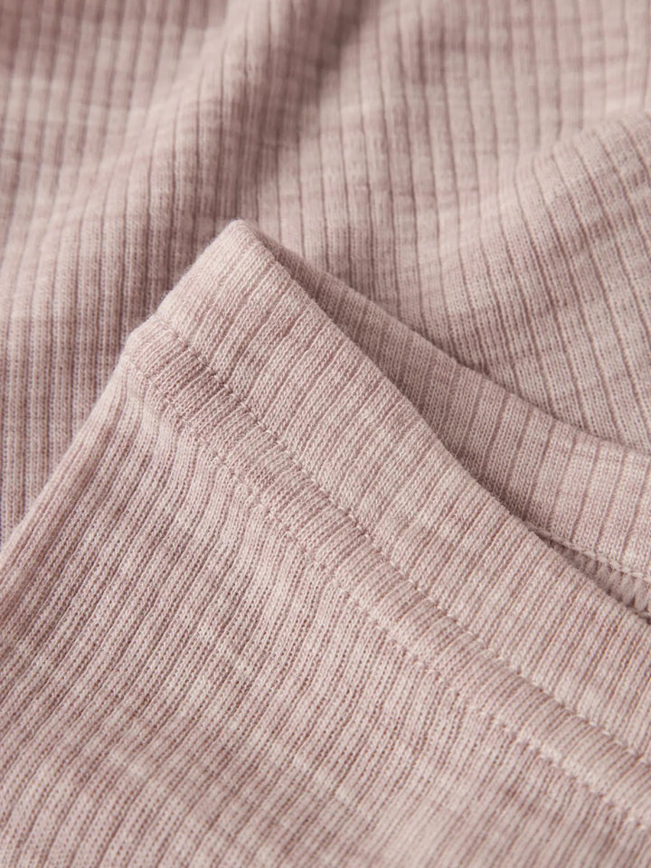 name it baby WAX WOOL RIB LEGGING NOOS - Shadow Gray | Torgunns Barneklær AS