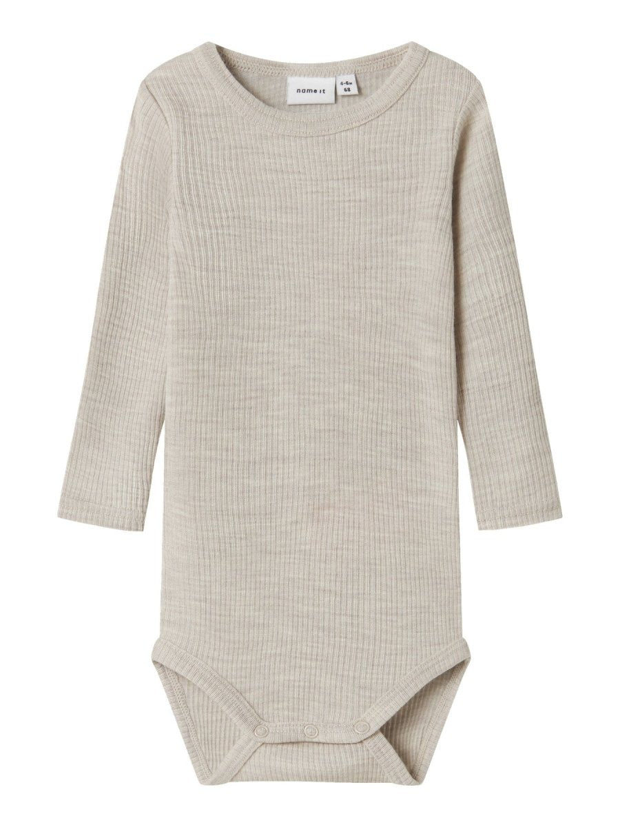 name it baby WAX WOOL RIB LS BODY NOOS - Nacreous Cloud | Torgunns Barneklær AS