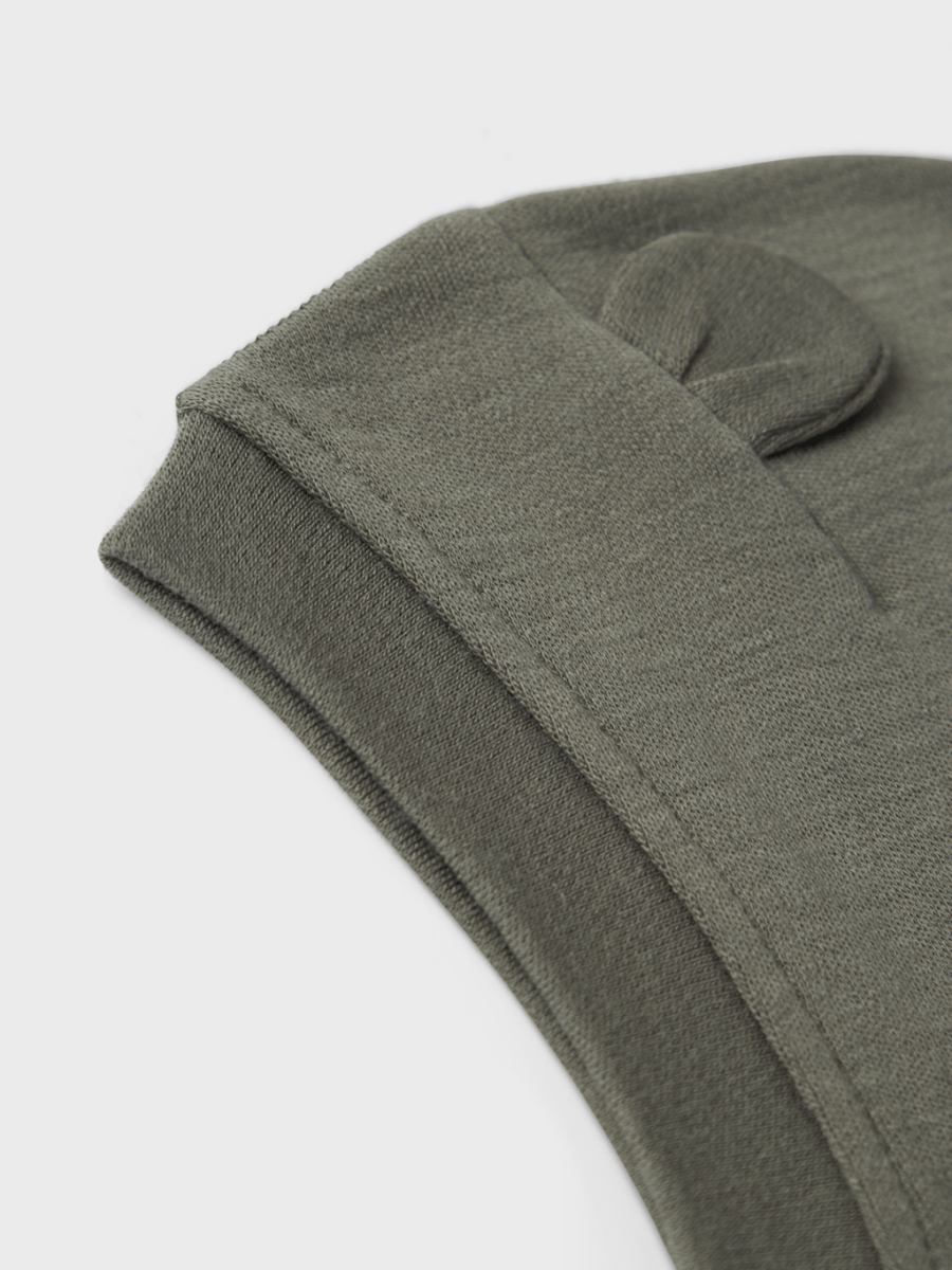 name it baby WILLIT WOOL BALACLAVA W/EARS - Mulled Basil | Torgunns Barneklær AS