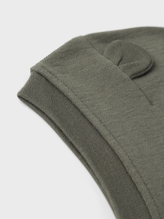 name it baby WILLIT WOOL BALACLAVA W/EARS - Mulled Basil | Torgunns Barneklær AS
