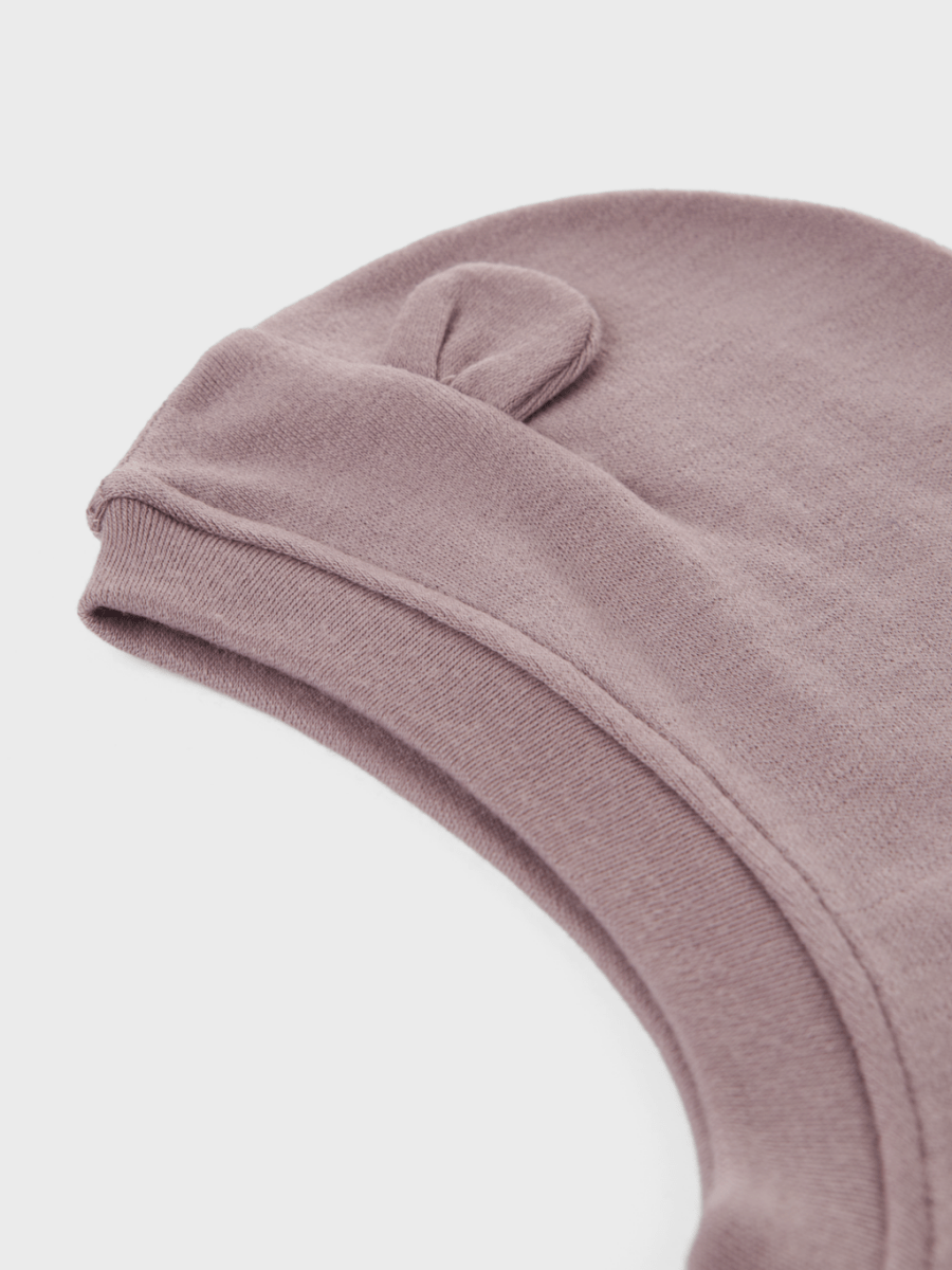 name it baby WILLIT WOOL BALACLAVA W/EARS - Purple Dove | Torgunns Barneklær AS