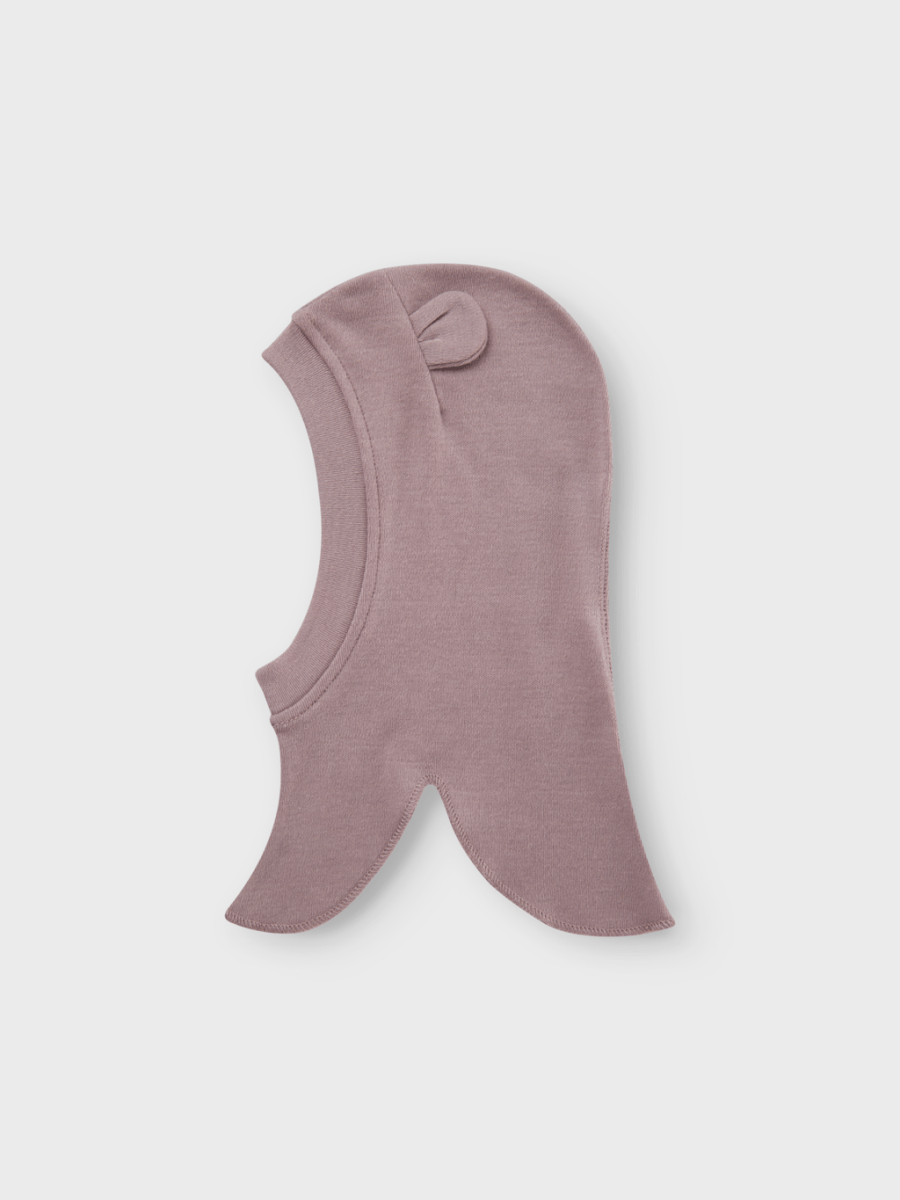 name it baby WILLIT WOOL BALACLAVA W/EARS - Purple Dove | Torgunns Barneklær AS