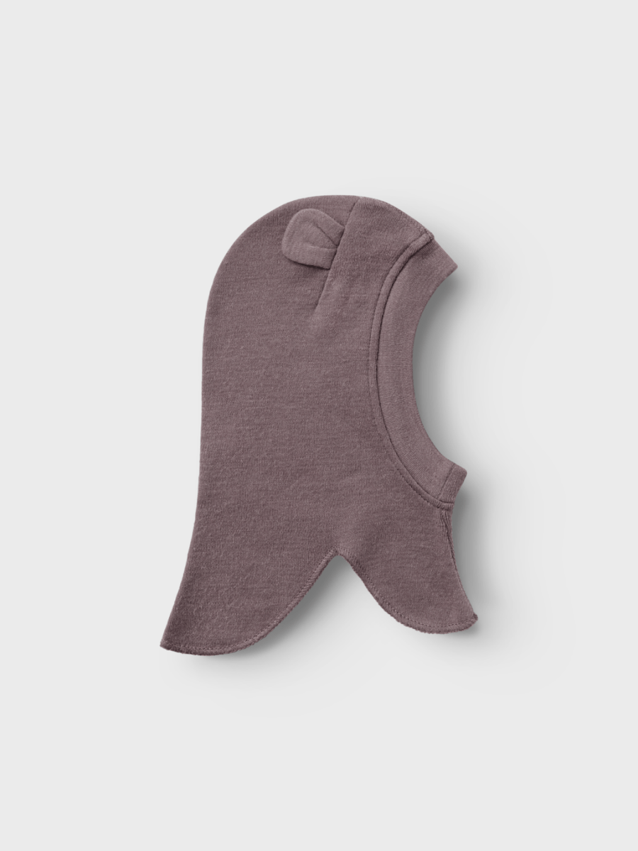 name it baby WILLIT WOOL BALACLAVA W/EARS - Sparrow | Torgunns Barneklær AS