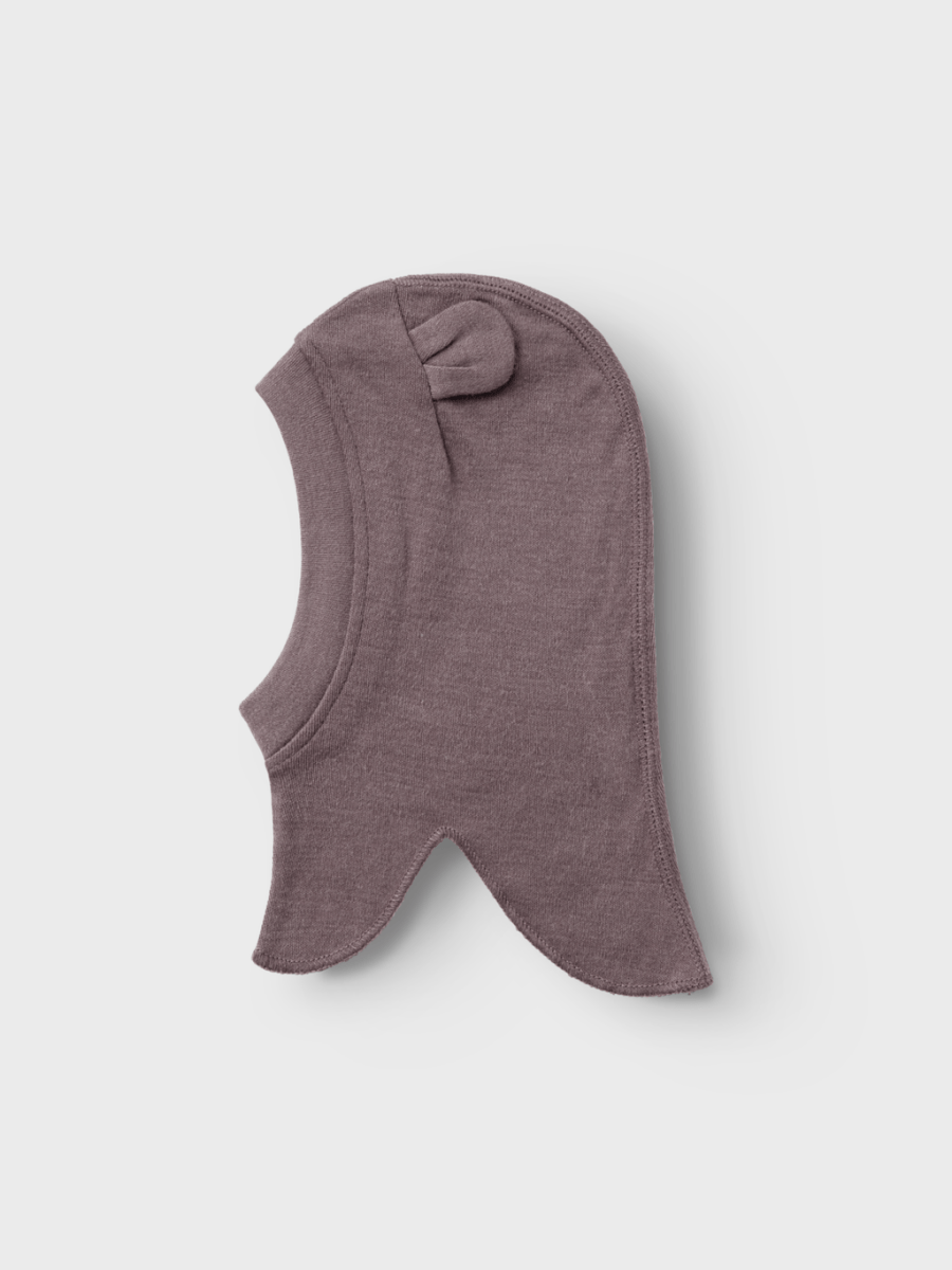 name it baby WILLIT WOOL BALACLAVA W/EARS - Sparrow | Torgunns Barneklær AS