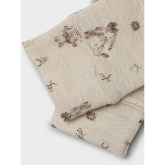 name it baby WILLOS ULL LEGGINGS - Kanin | Torgunns Barneklær AS