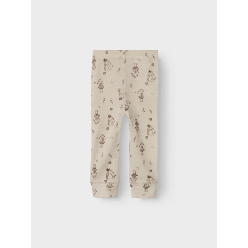 name it baby WILLOS ULL LEGGINGS - Kanin | Torgunns Barneklær AS