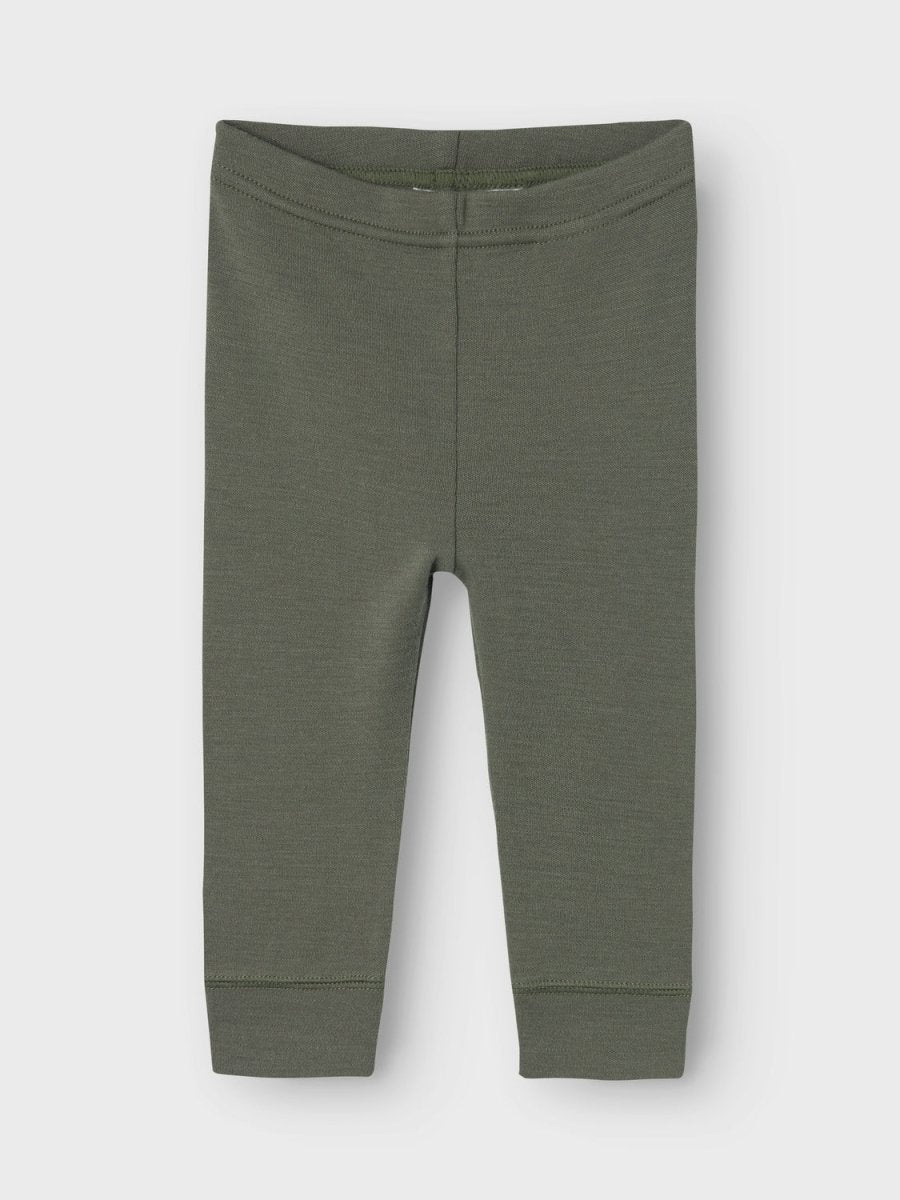 name it baby WILLOW WOOL LONGJOHN - Mulled Basil | Torgunns Barneklær AS
