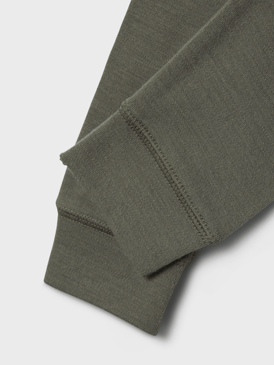name it baby WILLOW WOOL LONGJOHN - Mulled Basil | Torgunns Barneklær AS