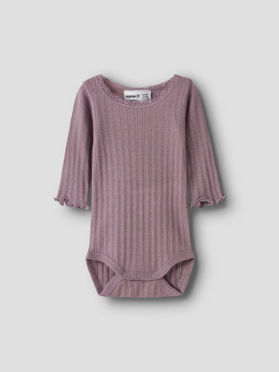 name it baby WOSSA Ull/Silke Body - Toadstool | Torgunns Barneklær AS