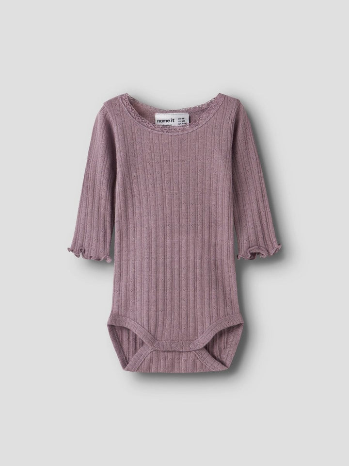 name it baby WOSSA Ull/Silke Body - Toadstool | Torgunns Barneklær AS