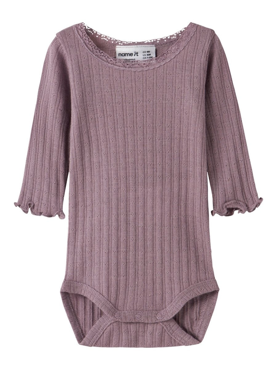 name it baby WOSSA Ull/Silke Body - Toadstool | Torgunns Barneklær AS