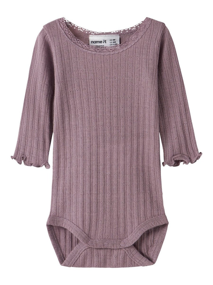 name it baby WOSSA Ull/Silke Body - Toadstool | Torgunns Barneklær AS