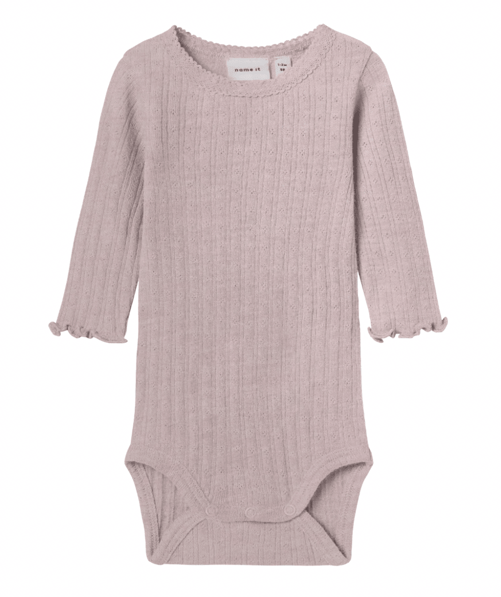 name it baby WOSSA Ull/Silke Body - Violet Ice | Torgunns Barneklær AS