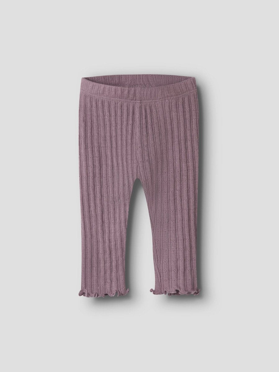 name it baby WOSSA Ull/Silke Leggings - Toadstool | Torgunns Barneklær AS