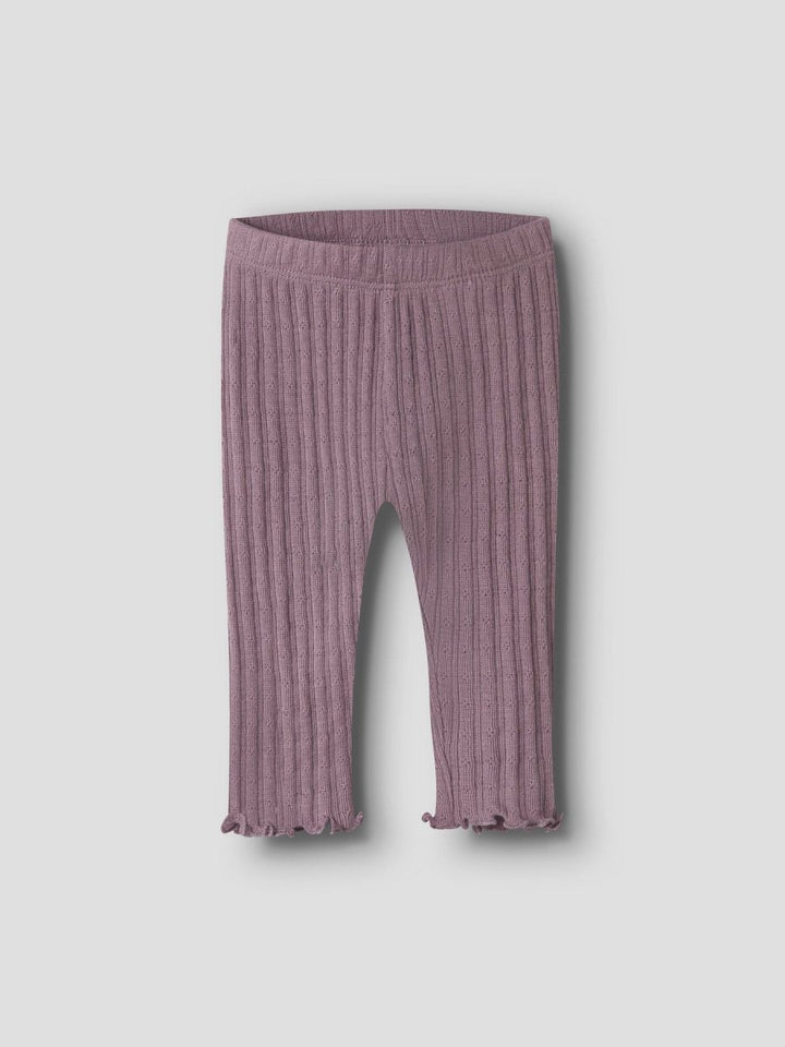 name it baby WOSSA Ull/Silke Leggings - Toadstool | Torgunns Barneklær AS