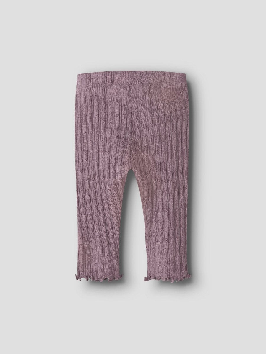 name it baby WOSSA Ull/Silke Leggings - Toadstool | Torgunns Barneklær AS
