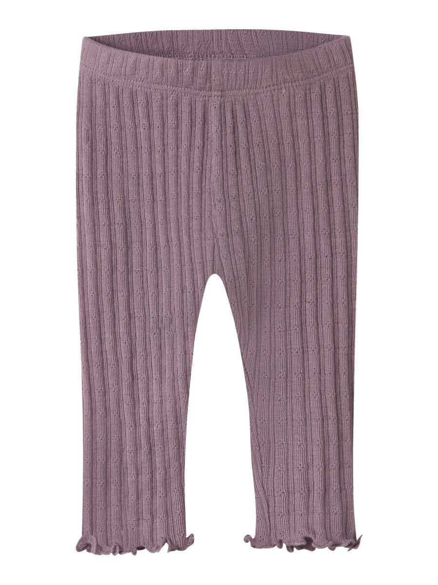 name it baby WOSSA Ull/Silke Leggings - Toadstool | Torgunns Barneklær AS