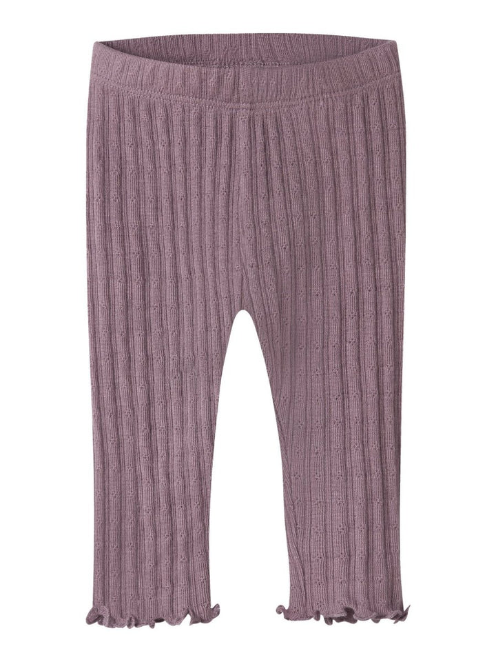 name it baby WOSSA Ull/Silke Leggings - Toadstool | Torgunns Barneklær AS
