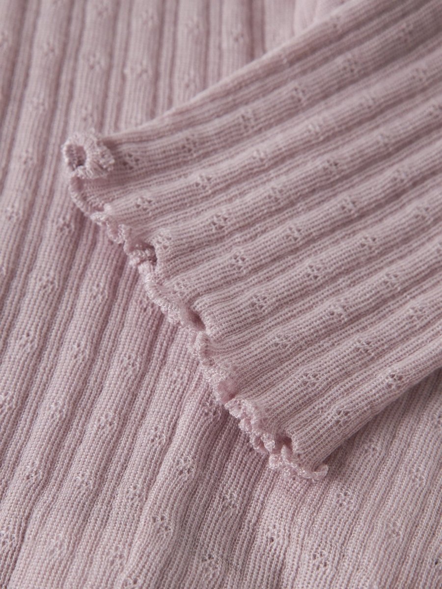 name it baby WOSSA Ull/Silke Leggings - Violet Ice | Torgunns Barneklær AS