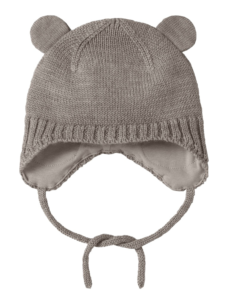 name it baby WRUNI WOOL KNIT HAT - Satellite | Torgunns Barneklær AS