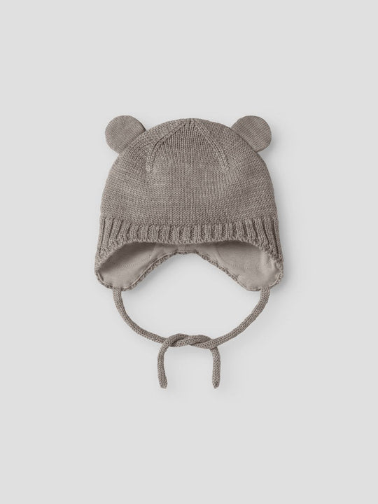 name it baby WRUNI WOOL KNIT HAT - Satellite | Torgunns Barneklær AS