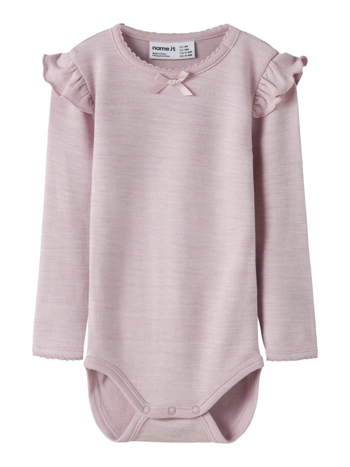 name it baby WYLA Ull/Bambus Body - Violet Ice | Torgunns Barneklær AS