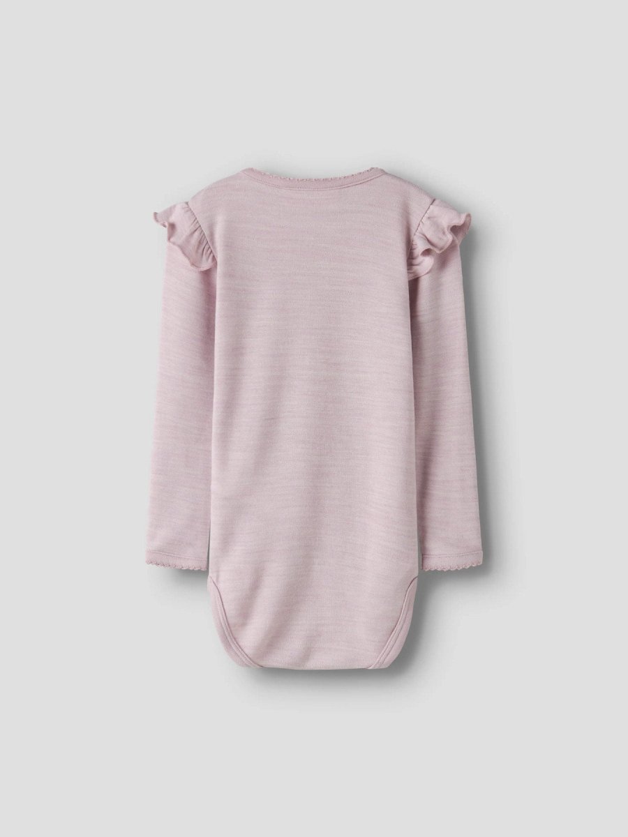 name it baby WYLA Ull/Bambus Body - Violet Ice | Torgunns Barneklær AS