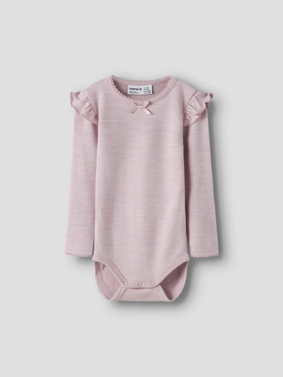 name it baby WYLA Ull/Bambus Body - Violet Ice | Torgunns Barneklær AS