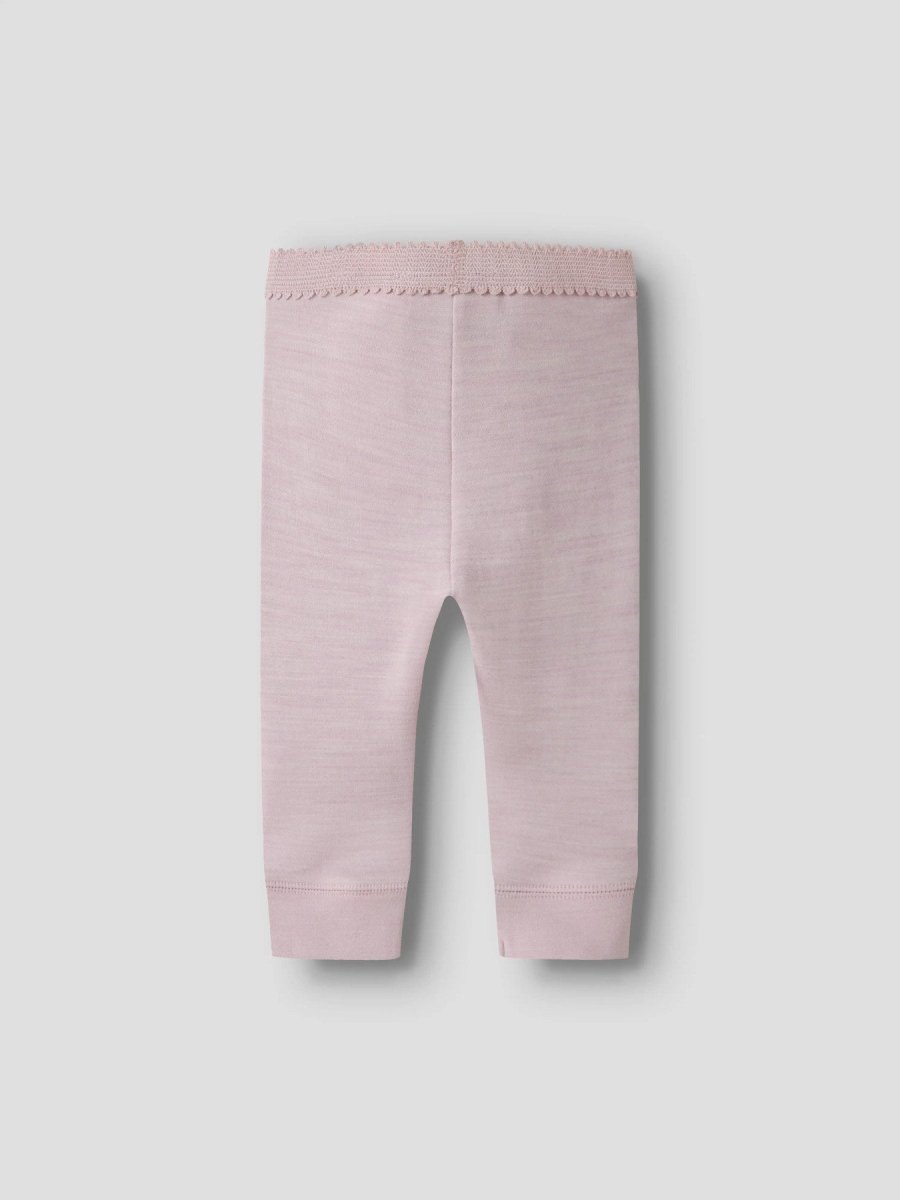 name it baby WYLA Ull/Bambus Leggings - Violet Ice | Torgunns Barneklær AS