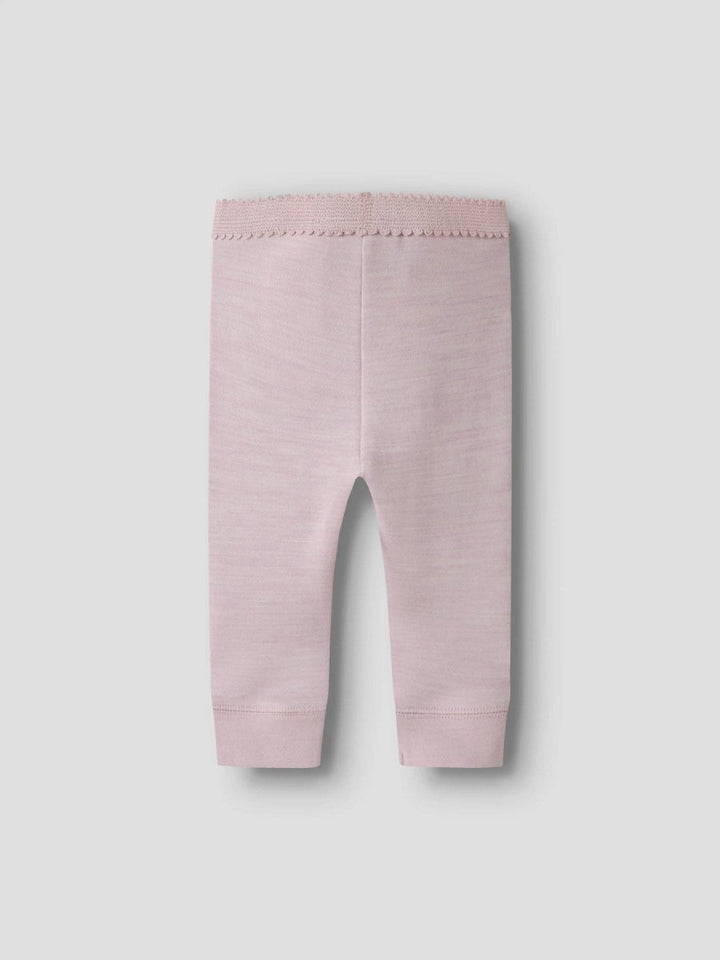 name it baby WYLA Ull/Bambus Leggings - Violet Ice | Torgunns Barneklær AS