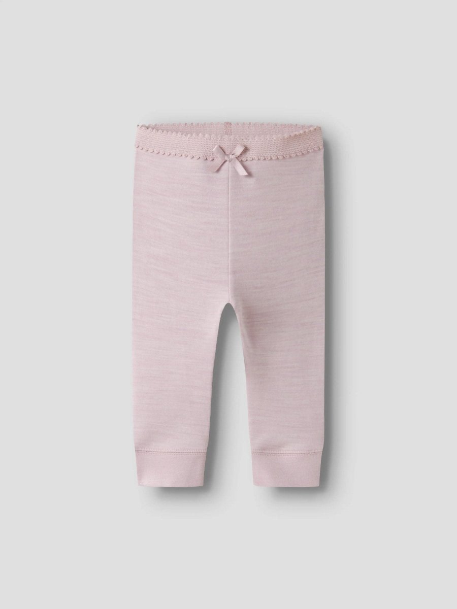 name it baby WYLA Ull/Bambus Leggings - Violet Ice | Torgunns Barneklær AS