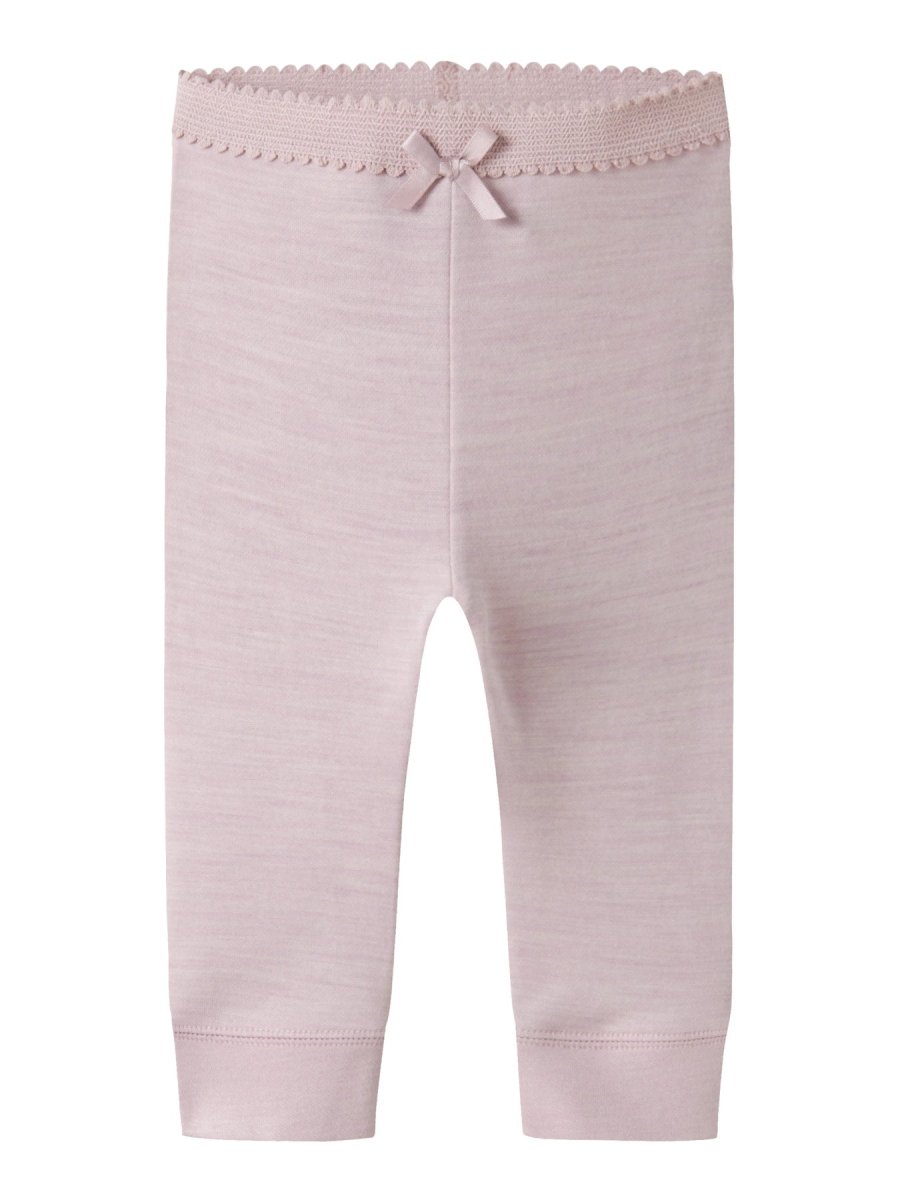 name it baby WYLA Ull/Bambus Leggings - Violet Ice | Torgunns Barneklær AS
