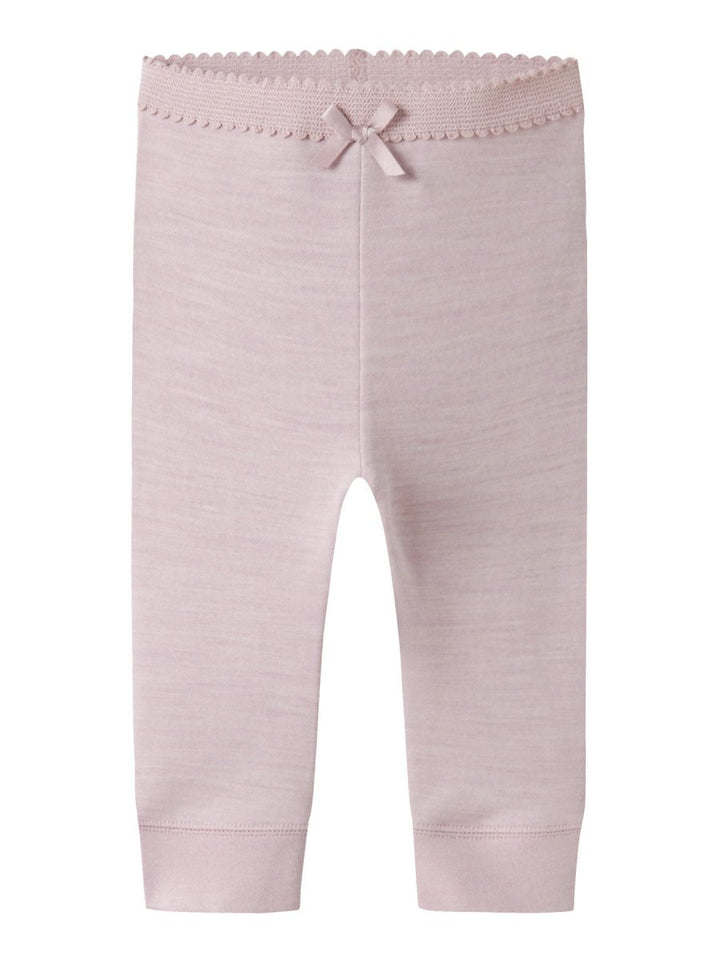 name it baby WYLA Ull/Bambus Leggings - Violet Ice | Torgunns Barneklær AS