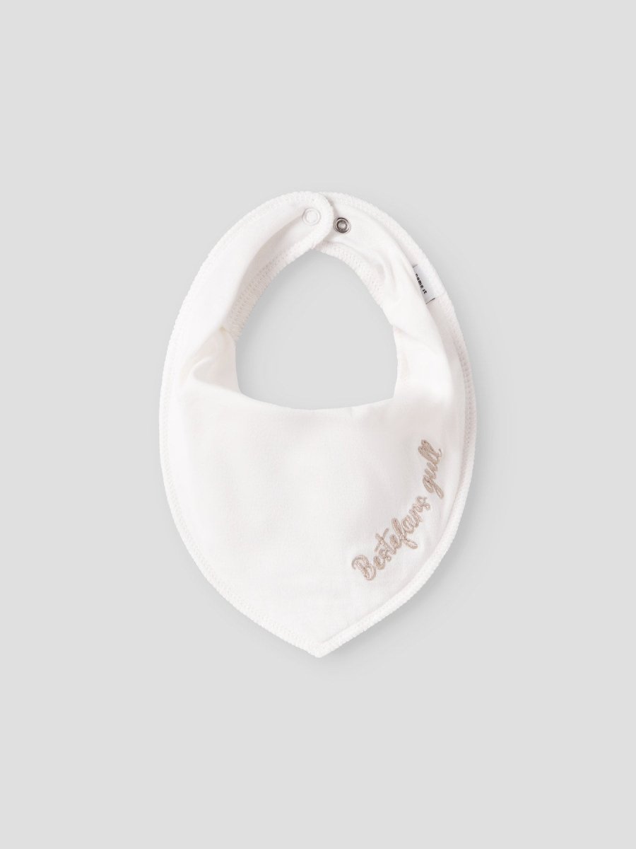name it baby YATTE SCARF BIB - Snow White | Bestefars gull | Torgunns Barneklær AS