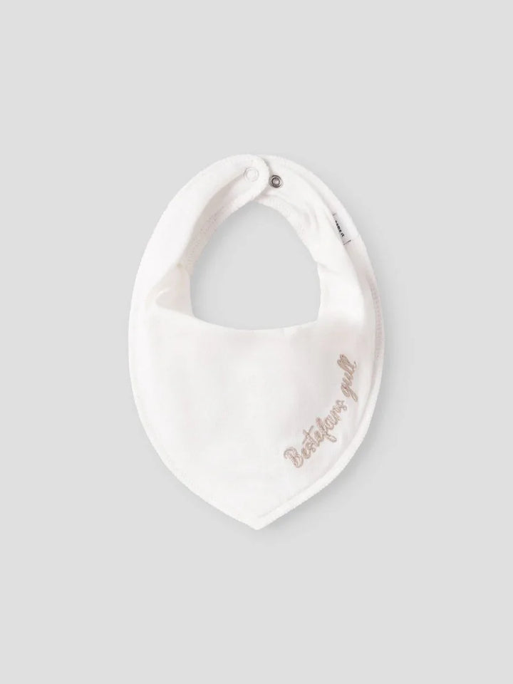 Hvit babyhake med &
