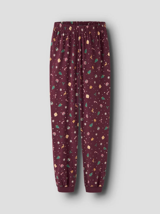 name it family VISMAS JULEPYSJ - Burgundy | Torgunns Barneklær AS